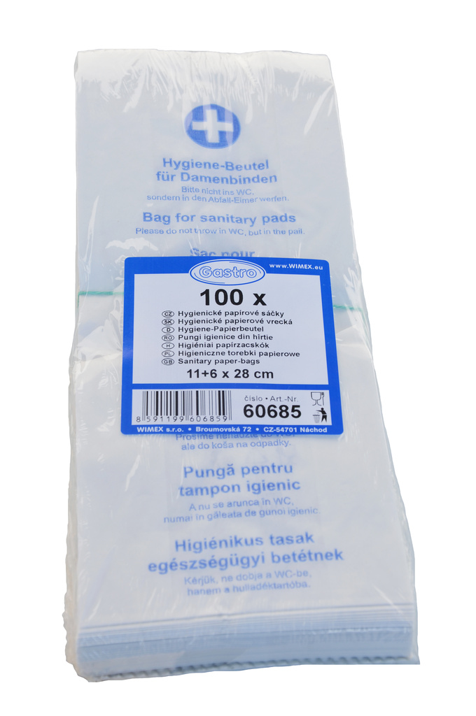 Hygienické sáčky papírové, 100 ks