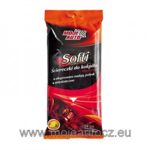 Moje Auto Glossy Cockpit Wipes 24 ks - čistící ubrousky - autokosmetika