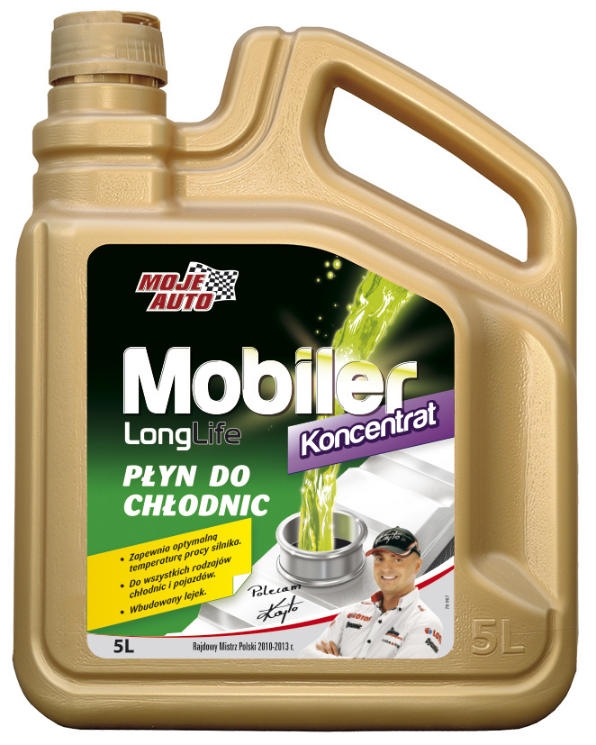 Moje Auto MOBILER LONG LIFE - nemrznoucí směs do chladiče koncentrát 5 l