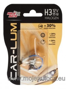 MOJE AUTO CAR-LUM žárovka halogenová 12V 55W H3