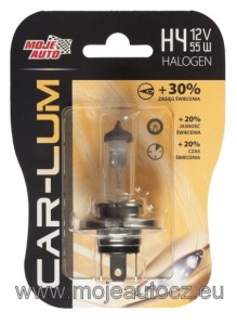 MOJE AUTO CAR-LUM žárovka halogenová 12V 60/55W H4