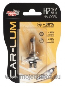 MOJE AUTO CAR-LUM žárovka halogenová12V 55W H7