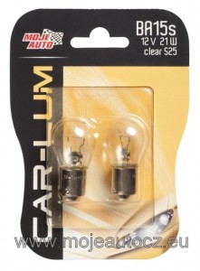 MOJE AUTO CAR-LUM žárovka 12V 21W BA15S Clear S25
