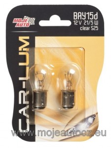 MOJE AUTO CAR-LUM žárovka BAY15D 12V 21/5W Clear S25