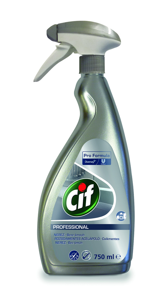 Cif Professional Stainless Steel & Glass - ćisticí prostředek na nereza sklo 750 ml
