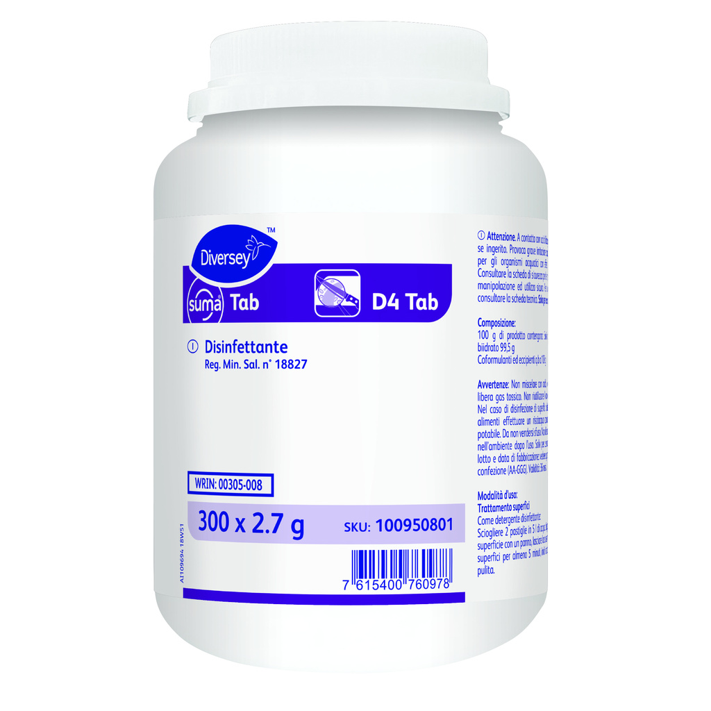Suma Tab D4 - dezinfekční tablety na bázi chlóru 300 ks
