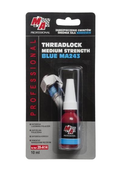 Moje Auto Threadlock medium strenght blue 10 ml - lepidlo střední tvrdosti