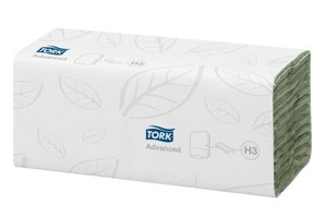 Papírové ručníky Tork C-fold Advanced - zelený