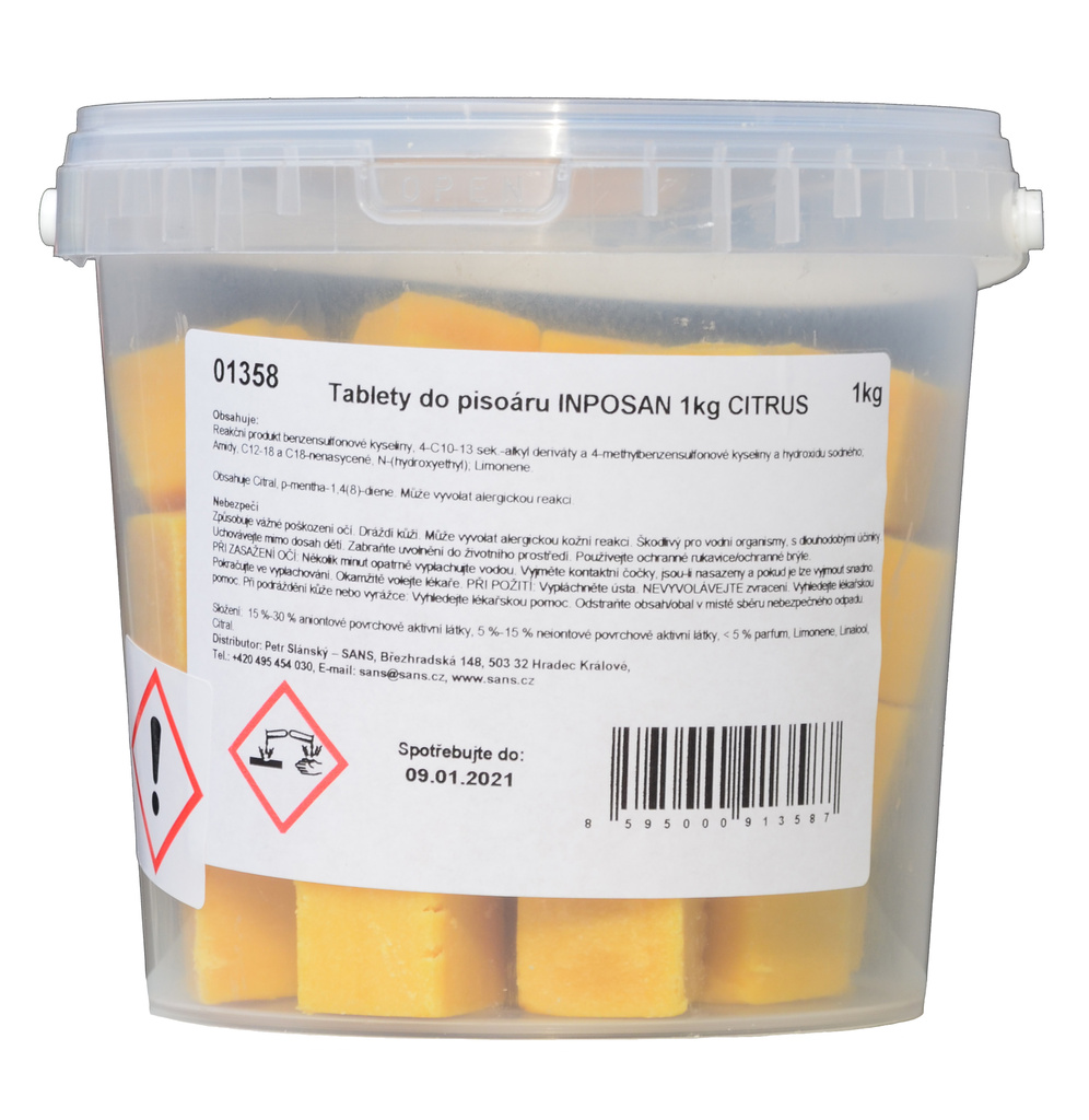 INPOSAN tablety do pisoáru Citrus 1kg