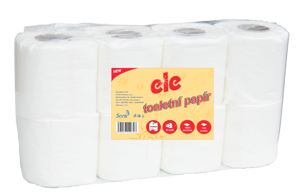Toaletní papír SOFT ELE 100 % celulóza 3 vrst.