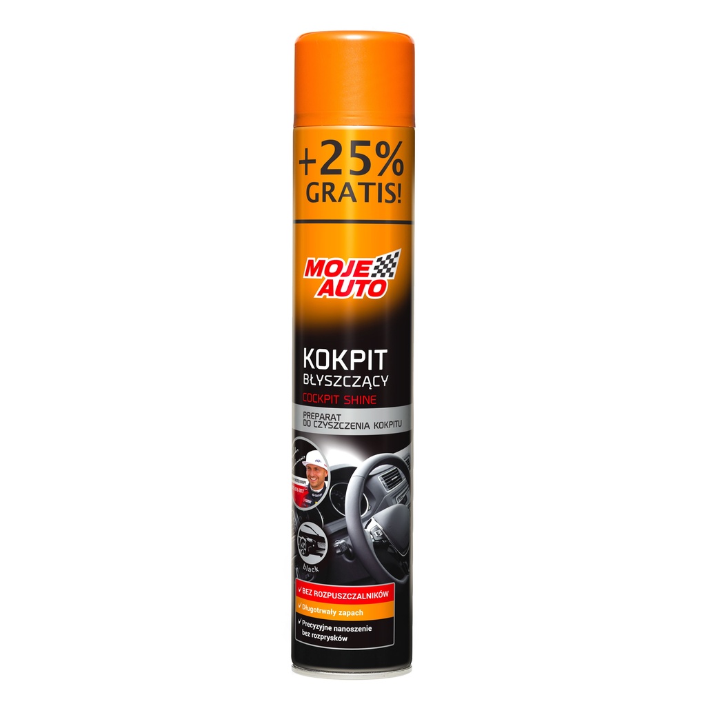 Kokpit sprej lesklý black 750 ml