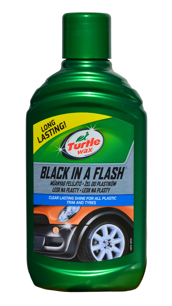 Black in a flash - lesk na vnější plasty 300 ml