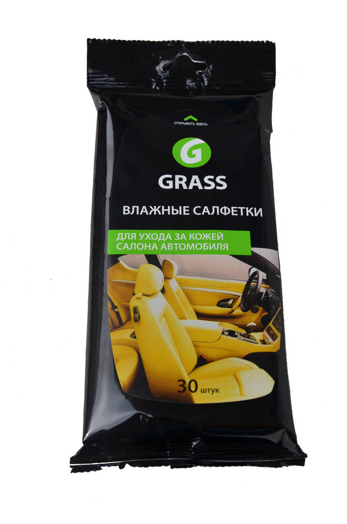 GRASS WIPES - Vlhčené ubrousky na kůži 30 ks