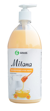 Milana tekuté krémové mýdlo Honey and Milk 1 l
