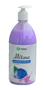 LIQUID CREAM SOAP MILANA Blueberries in yogurt - Tekuté krémové mýdlo Švestky v jogurtu 1 l