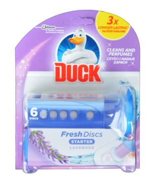 WC DUCK Fresh Discs  - gel s dávkovačem levandule 36 ml