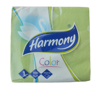 Ubrousky Harmony Color jednovrstvé zelené 50 ks