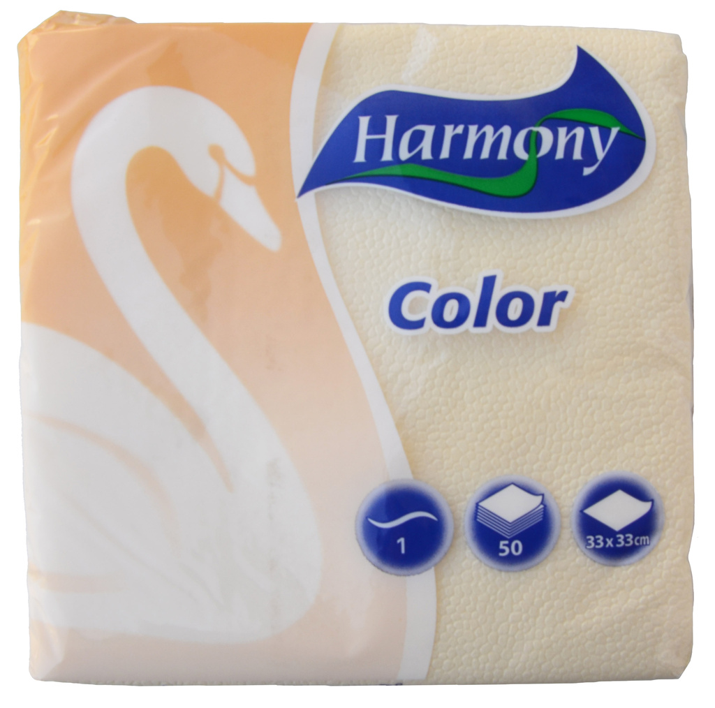 Ubrousky Harmony Color jednovrstvé béžové 250 ks