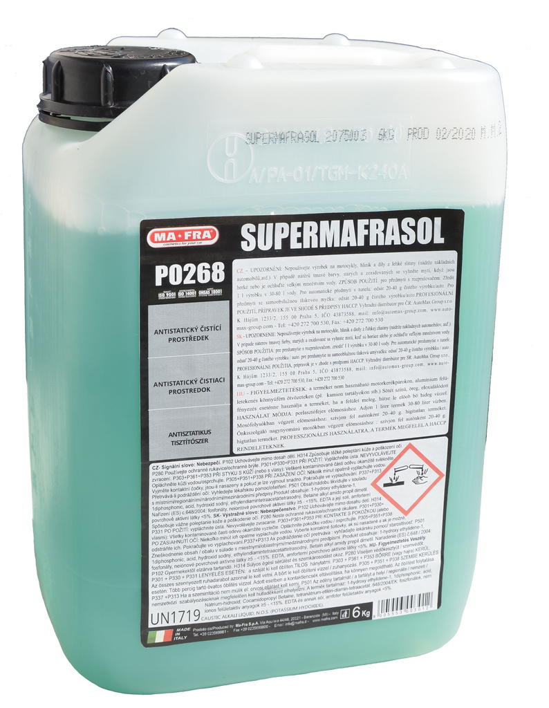 Supermafrasol - antistatický detergent 6 kg