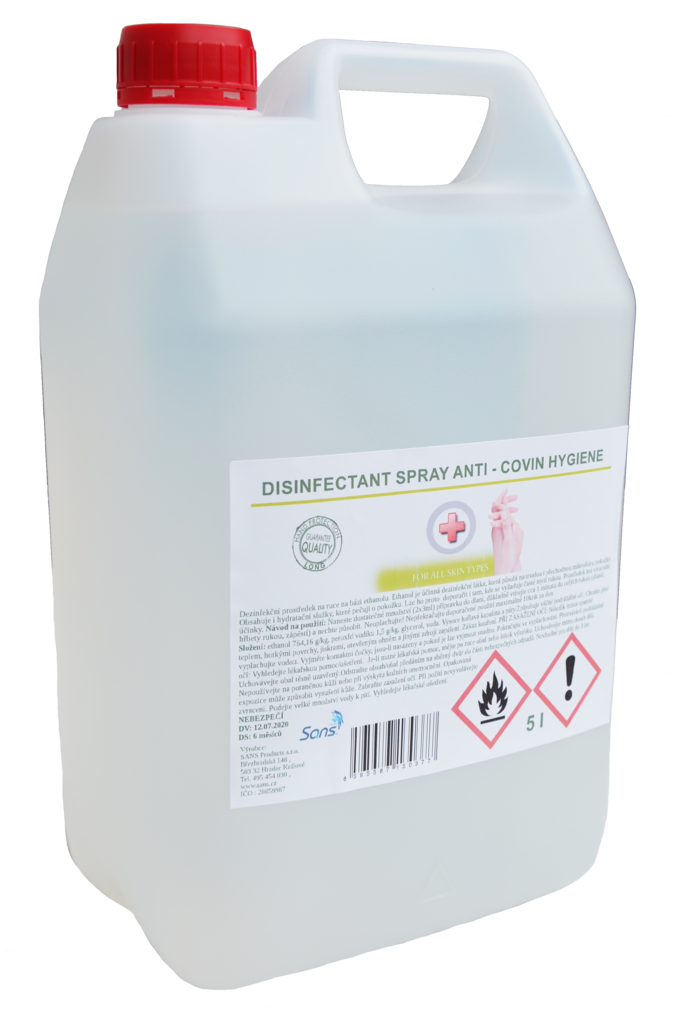 Disinfectant Spray Anti-Covin Hygiene - dezinfekce na ruce 5 l