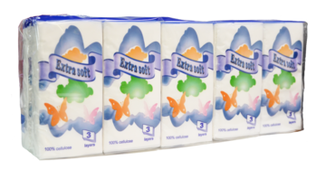 Papírové kapesníky EXTRASOFT 3 vrstvé