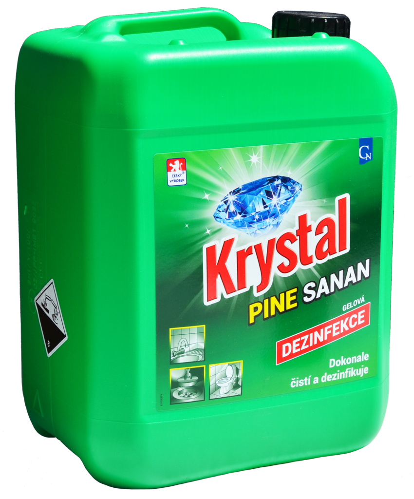 Krystal Pine Sanan - extra hustý čistící s dezinfekční gel 5 l