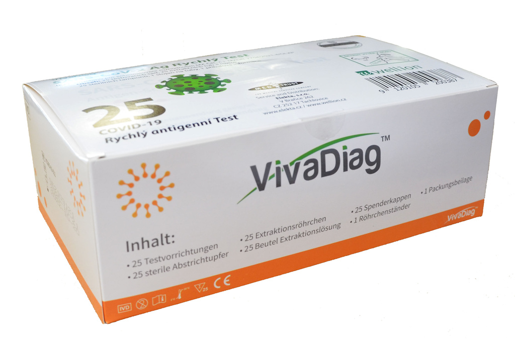 VivaDiag antigenní test SARS-CoV-2 Ag 25 ks