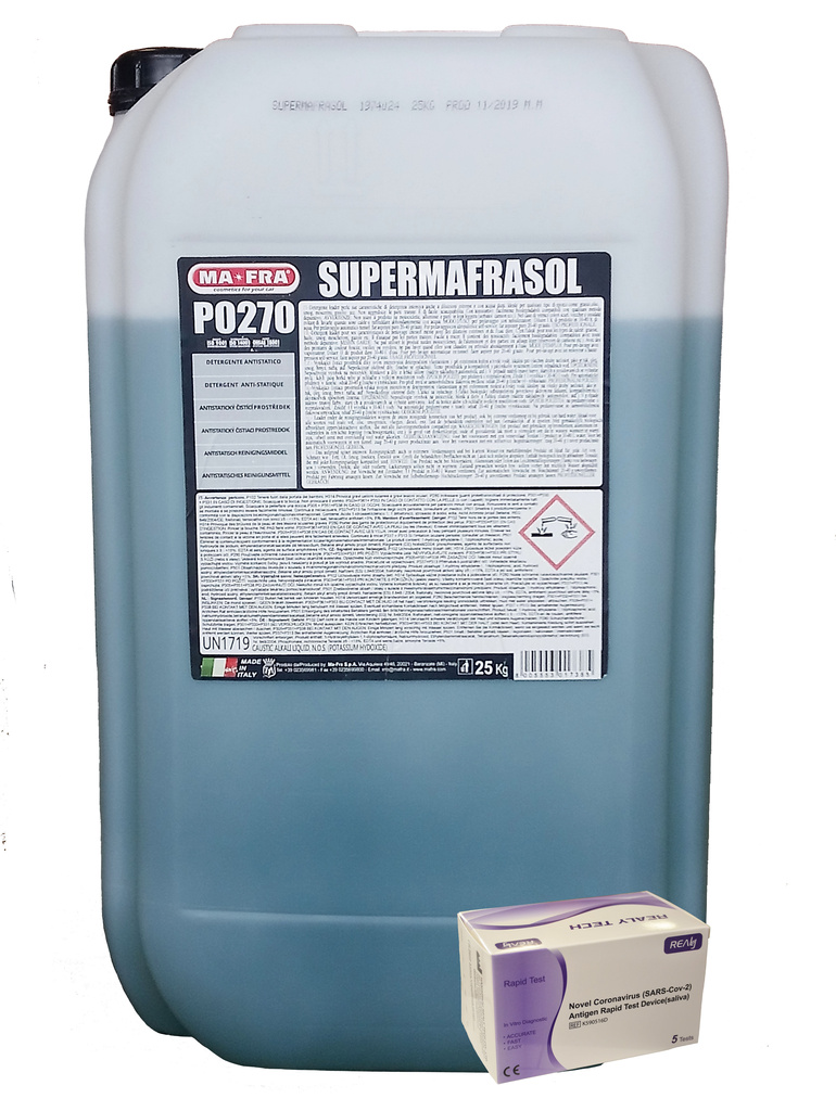 Supermafrasol - antistatický detergent  25 kg + antigenní test Hangzhou Realy Tech Novel Coronavirus SARS-Cov-2