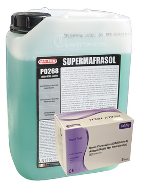 Supermafrasol - antistatický detergent 6 kg + antigenní test Hangzhou Realy Tech Novel Coronavirus SARS-Cov-2