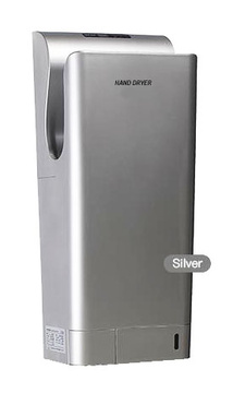 Bezdotykový automatický vysoušeč rukou s HEPA filtrem stříbrný