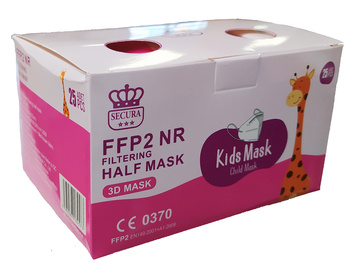 Respirátor dětský FFP2 Angel mask holka NR růžový 