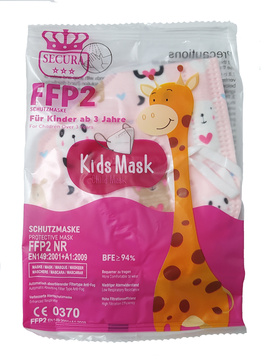 Respirátor dětský FFP2 HOLKA -Pink panda