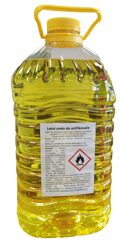 Kapalina  letní směs do ostřikovače SATUR 5l