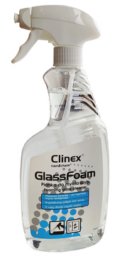 Clinex Glass Foam - pěnový čistič na skla 650 ml