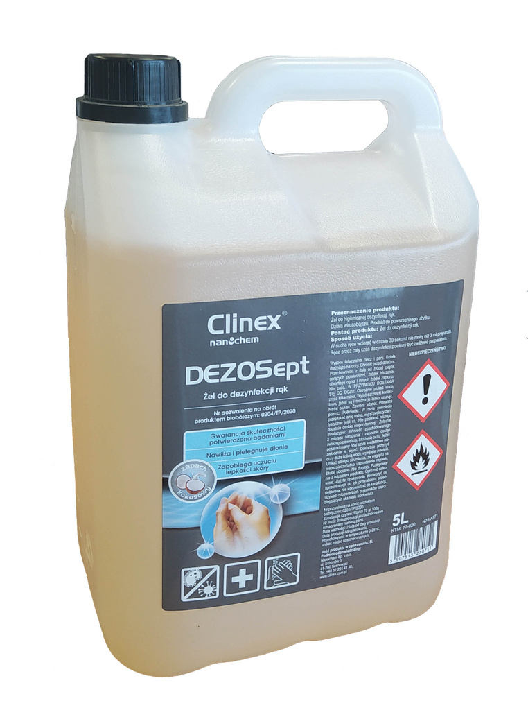 Clinex DEZOSept - dezinfekční gel na ruce 5 l