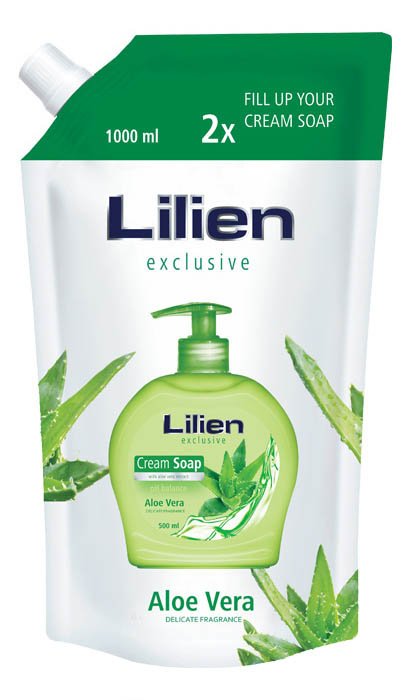 Mýdlo tekuté Lilien Aloe Vera - náhradní náplň 1l