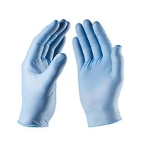 Rukavice jednorázové nitrilové bezprašné - modré, velikost XL