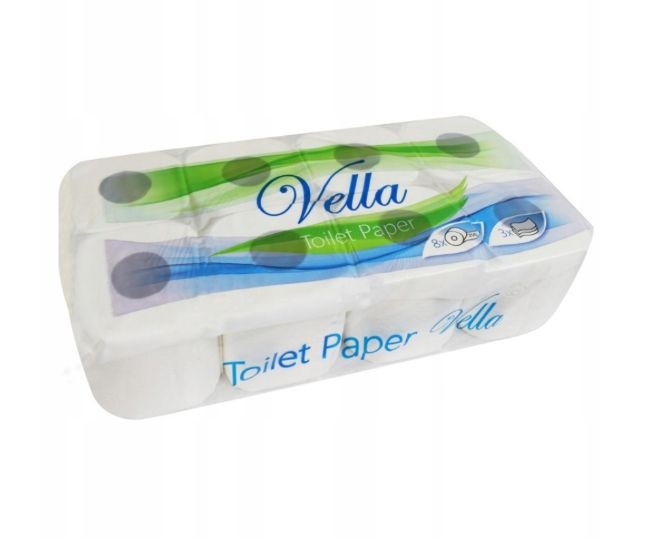 Toaletní papír VELLA exclusive třívrstvý 8 ks/balení