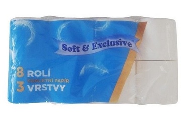 Toaletní Papír SOFT Exclusive, třívrstvý 8 ks/balení