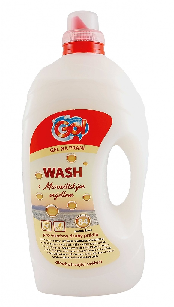 GO! WASH prací gel s Marseillským mýdlem 5,5 l