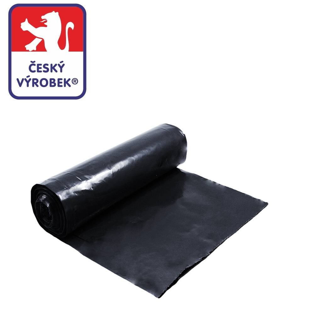 Odpadový pytel 240l, 100x120 cm, černý 60mi, 12ks/role