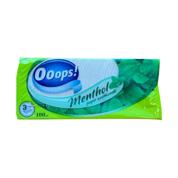 Kapesníky 3vrt Ooops!Menthol 100ks/bal - po datu expirace, nevoní