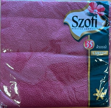 Ubrousky SZOFI jednovrstvé vínové 35 ks