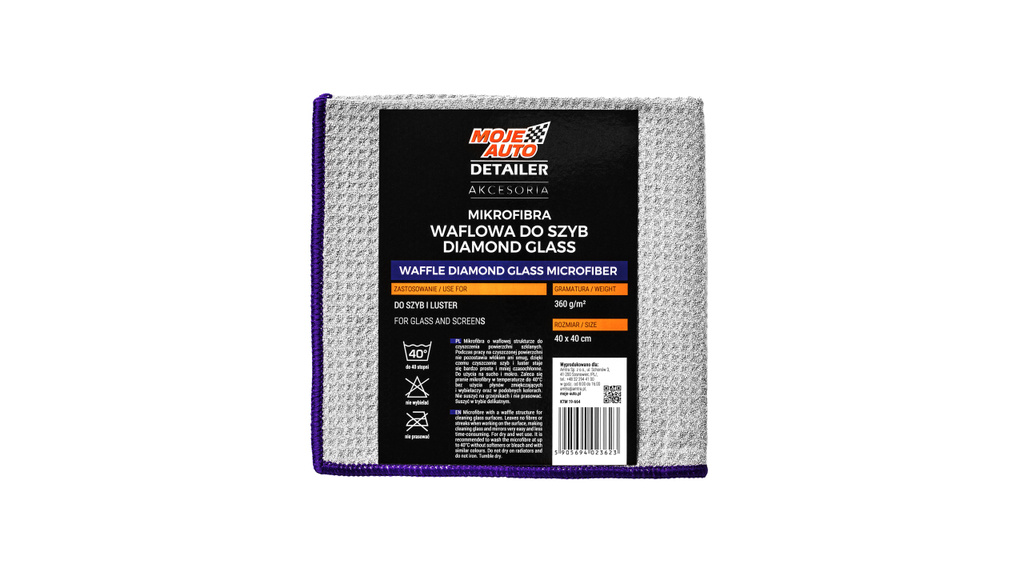 Detailer mikroutěkra vaflová na sklo 40 x 40 cm, 360 g/m2