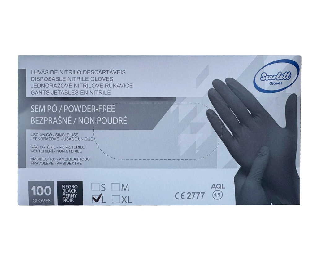 Rukavice jednorázové nitrilové, velikost M, 100 ks