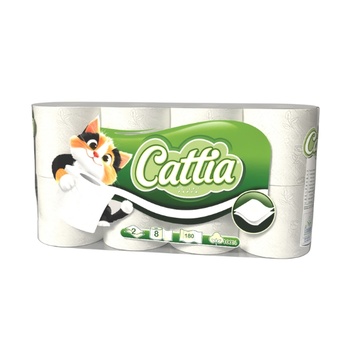 Cattia dvouvrstvý toaletní papír 8 ks/balení
