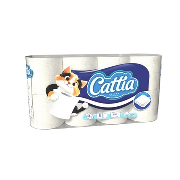 Cattia třívrstvý toaletní papír 8 ks/balení