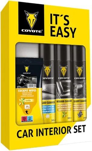 COYOTE Dárková sada - čistící ubrousky, čistič plastů, skel a čalounění