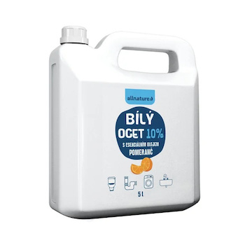 Allnature Bílý ocet 10% s vůní pomeranče 5 l