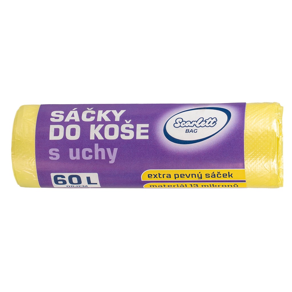 Scarlett odpadový pytel s uchy 60 l žlutý